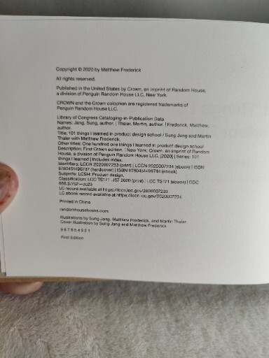 101 Things Learned in Product Design School; Thaler, Jang, Frederick; 1st Ed.