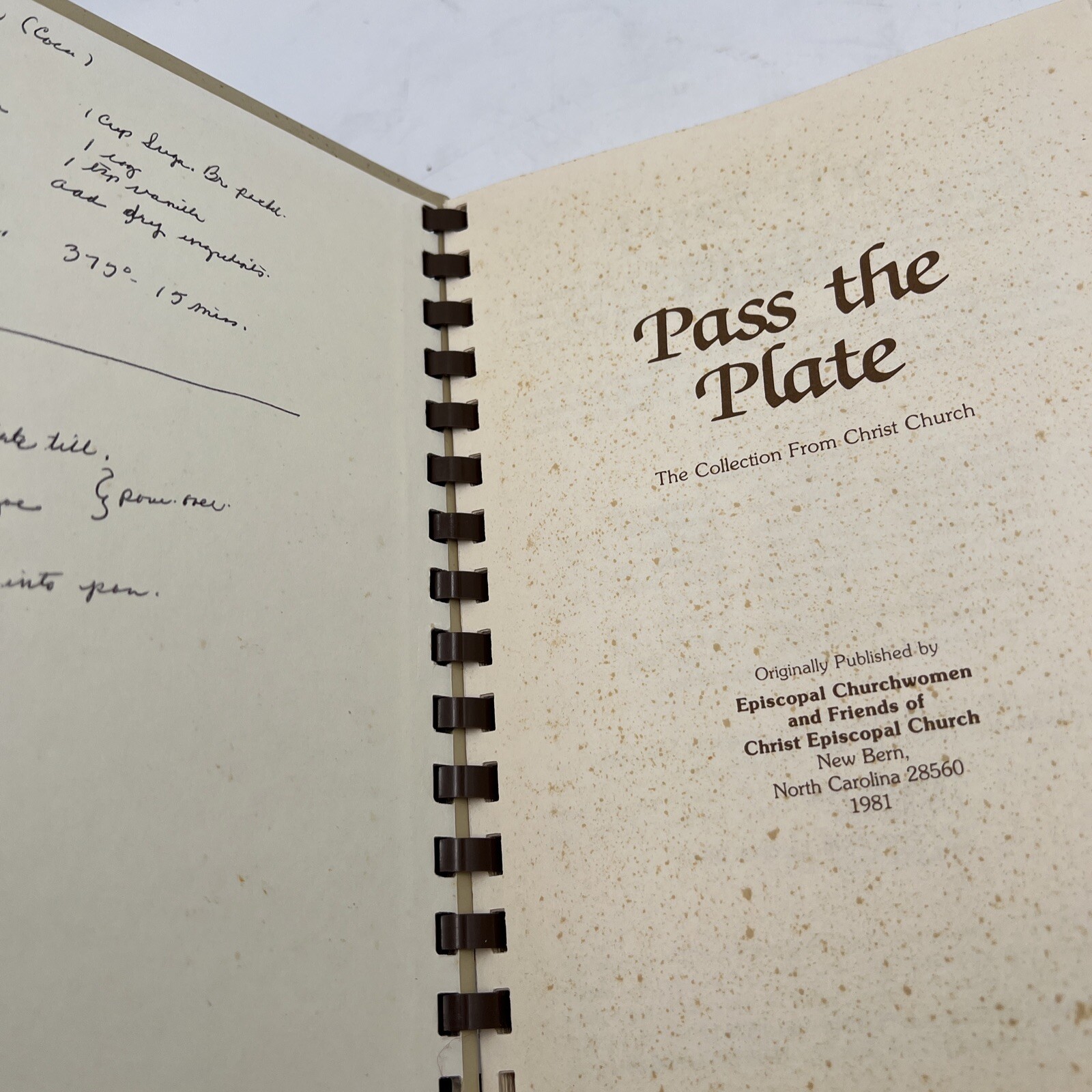 Pass the plate the collection from Christ church 1981 episcopal churchwomen