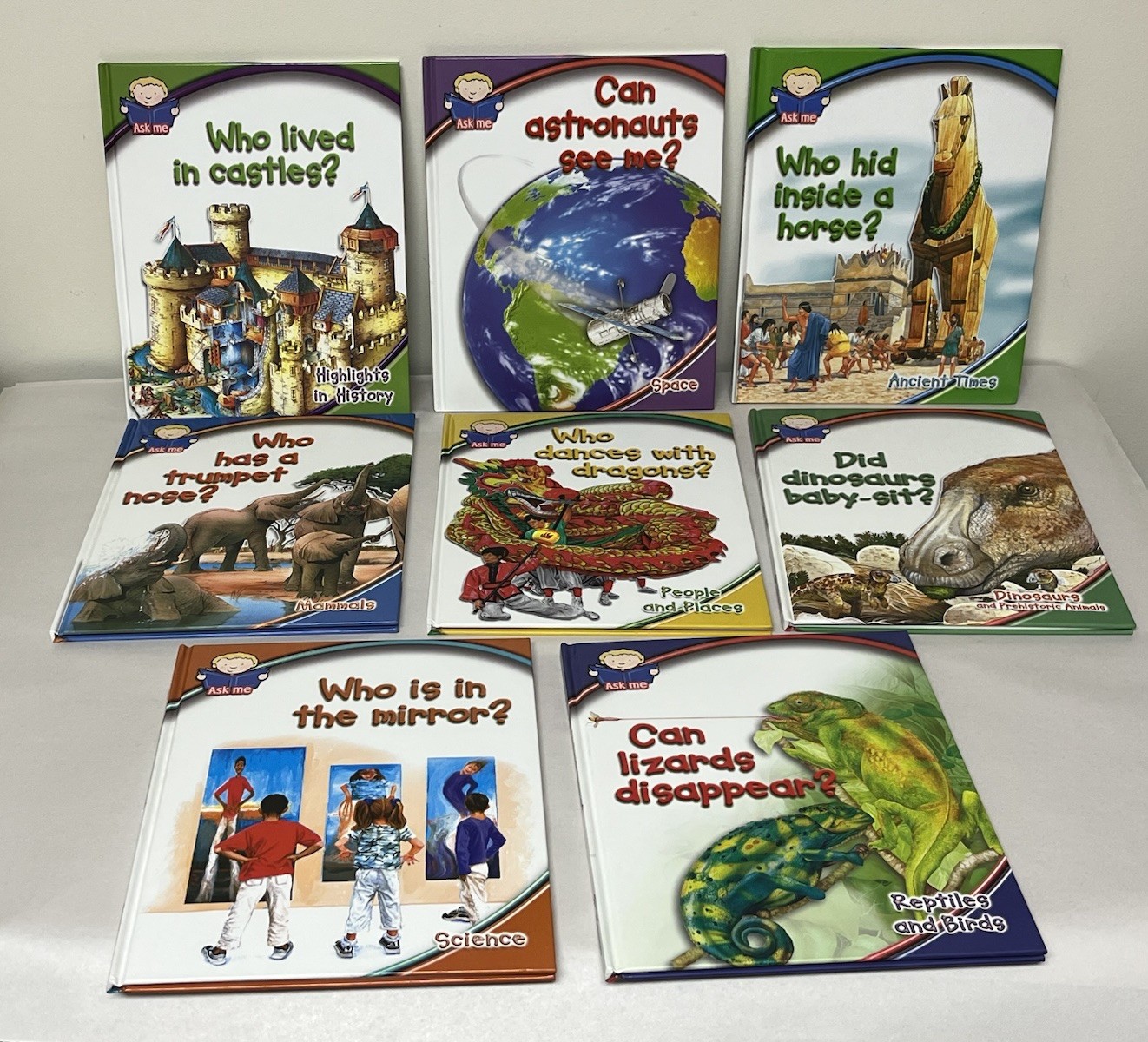 Set Of 8 ASK ME Children Educational Series Books by Southwestern Advantage HC
