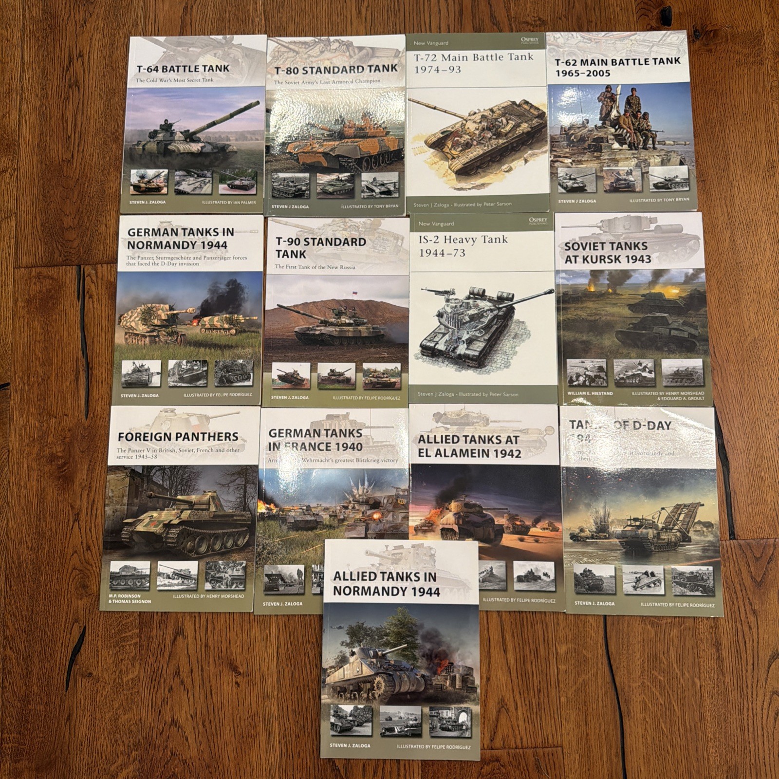 OSPREY New Vanguard Series Military Books TANKS lot of 13