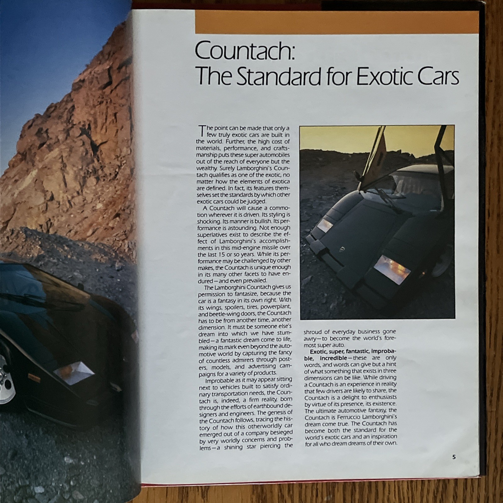 LAMBORGHINI COUNTACH By Graham Robson – Hardcover Book. Complete!