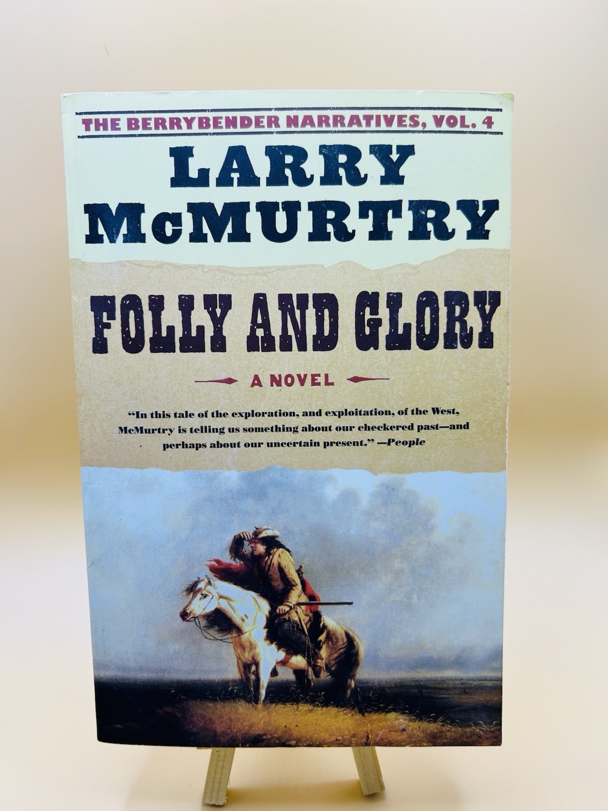 Larry McMurtry Folly & Glory, Signed by Author, A Novel, Very Good