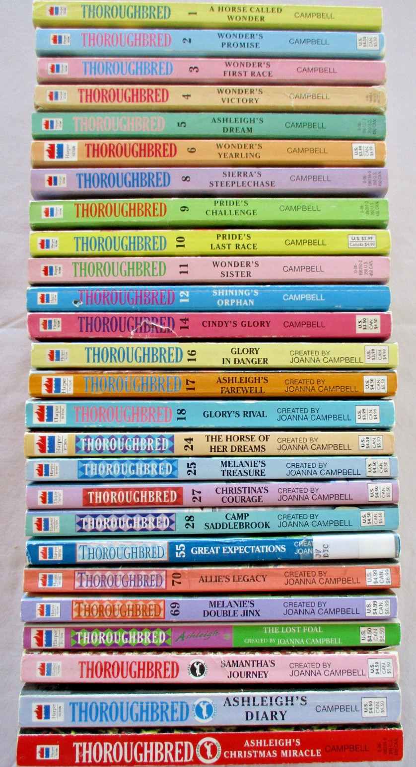 THOROUGHBRED Series Big 26 Book Set by JOANNA CAMPBELL Horse Chapter Books 1990