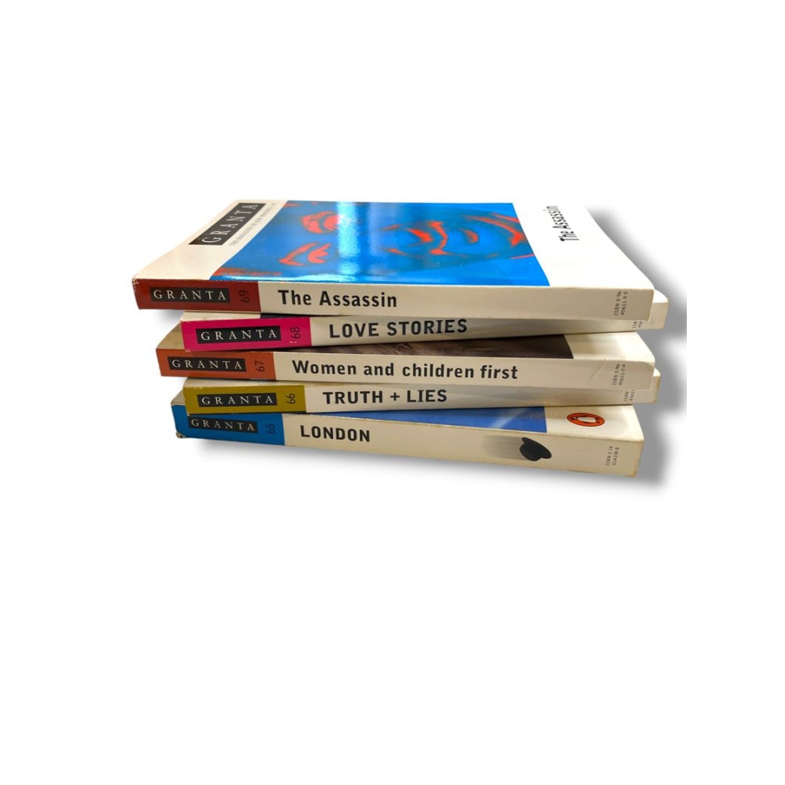 90s-2000s The Magazine of New Writing Issues of Granta 5 Paperback Books 65-69