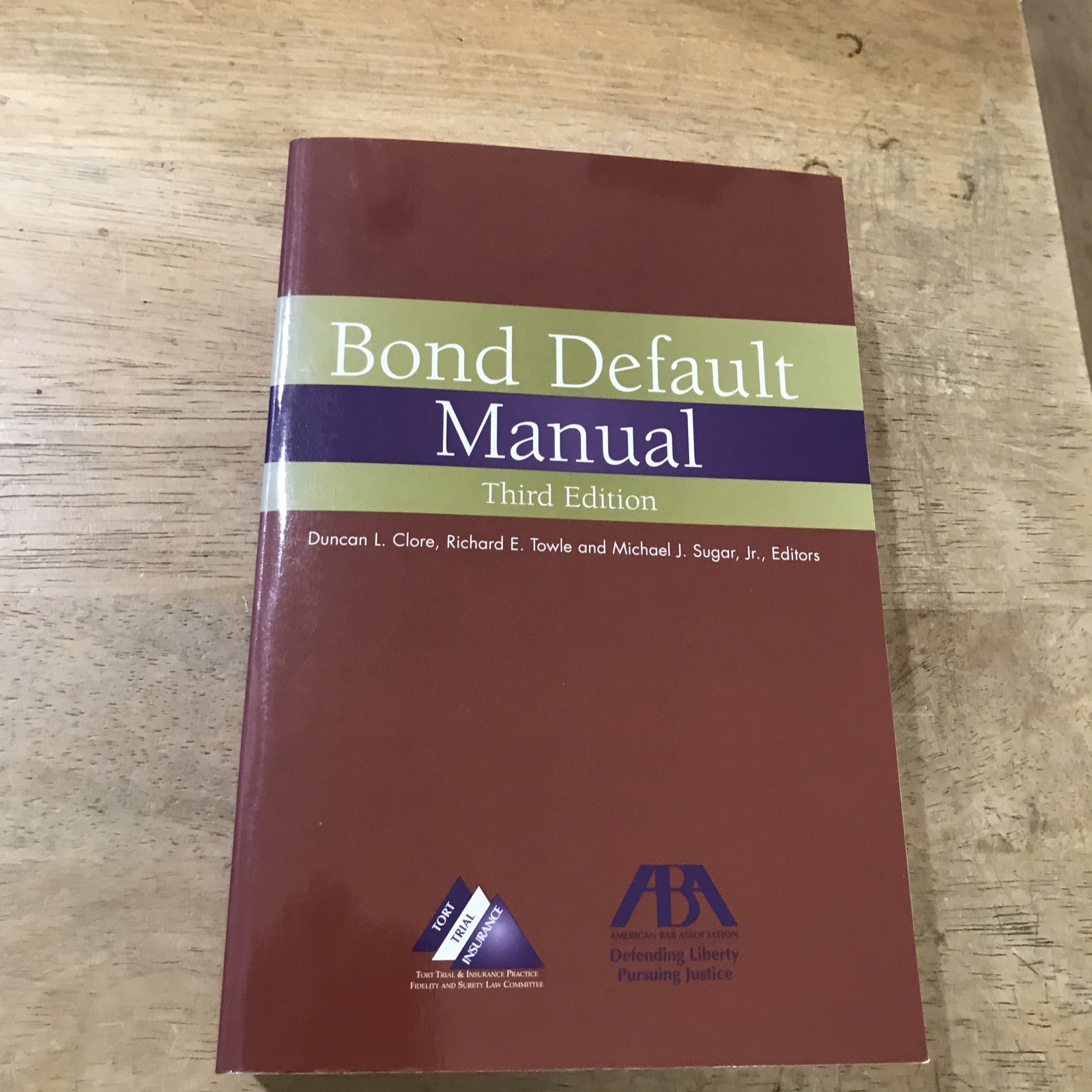 Bond Default Manual, Duncan L. Clore,