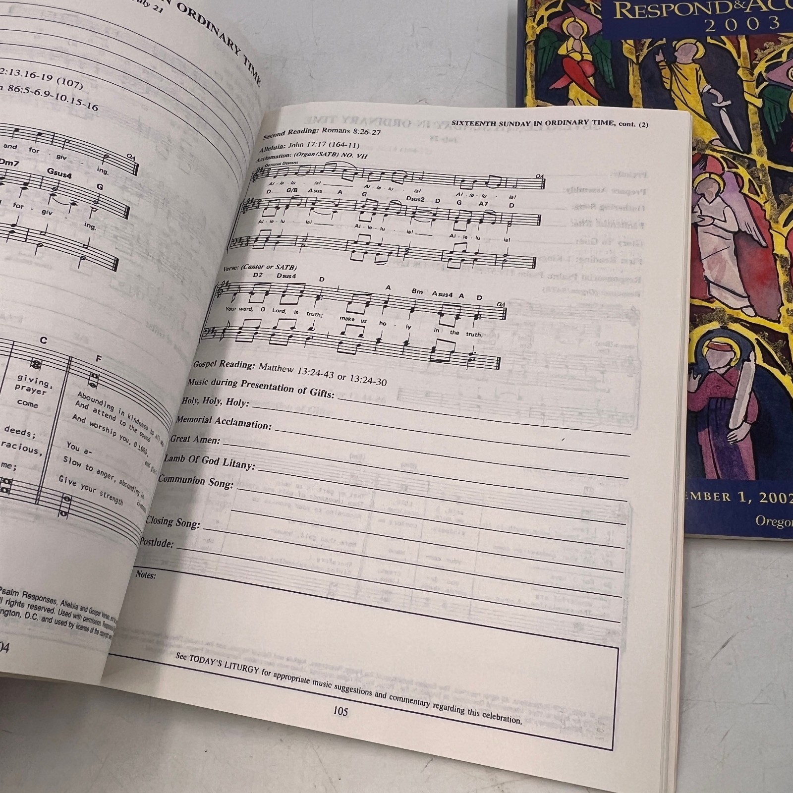 TWO VINTAGE OCP Respond & Acclaim 1996 2002 CATHOLIC LITURGY & HYMNS HYMNAL