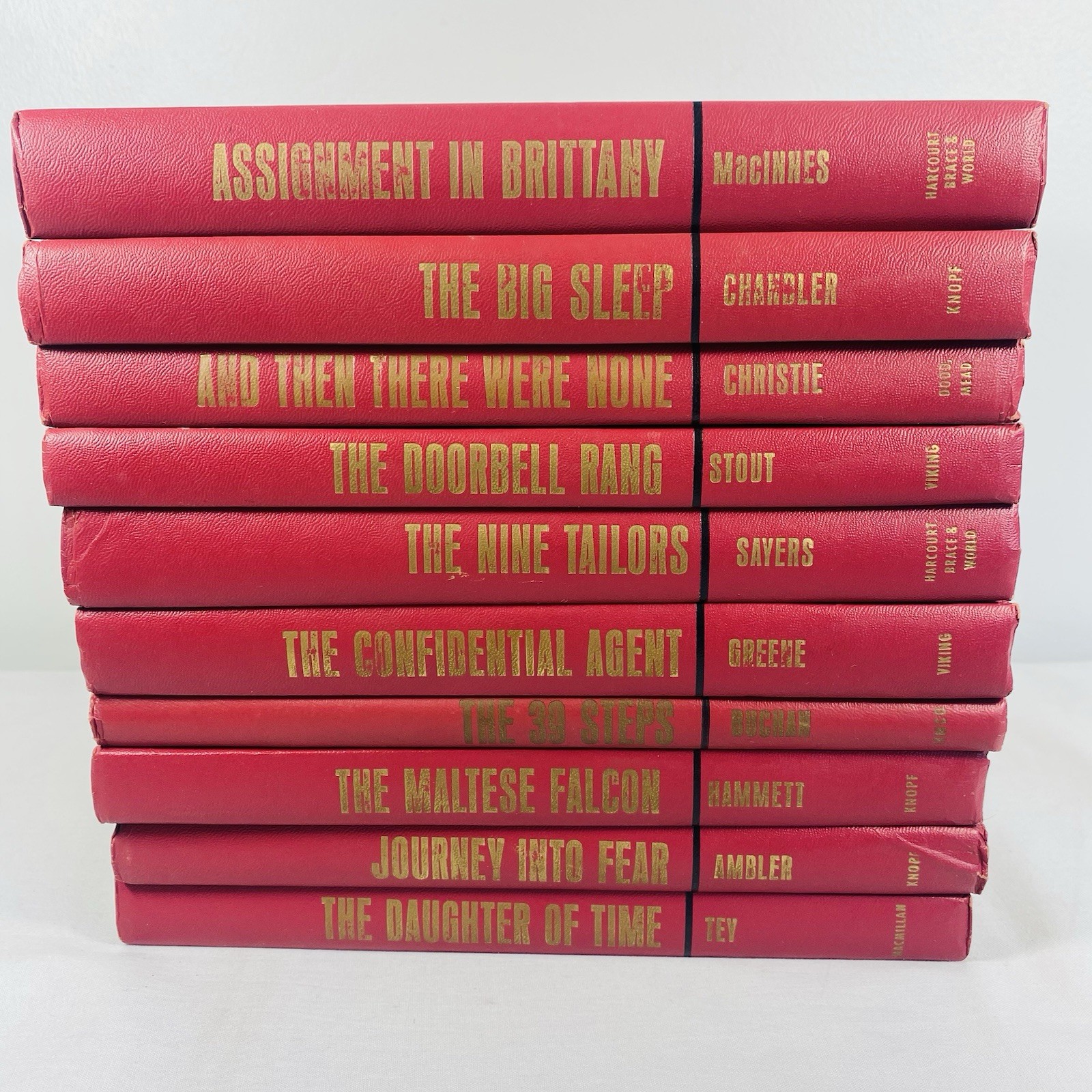 10 Volume Set The Greatest Detectives Hardcover Christie Ambler Hammett Stout