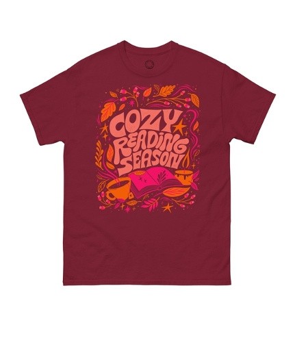 Cozy Reading Season Unisex T-Shirt Large by Out of Print [Other apparel]