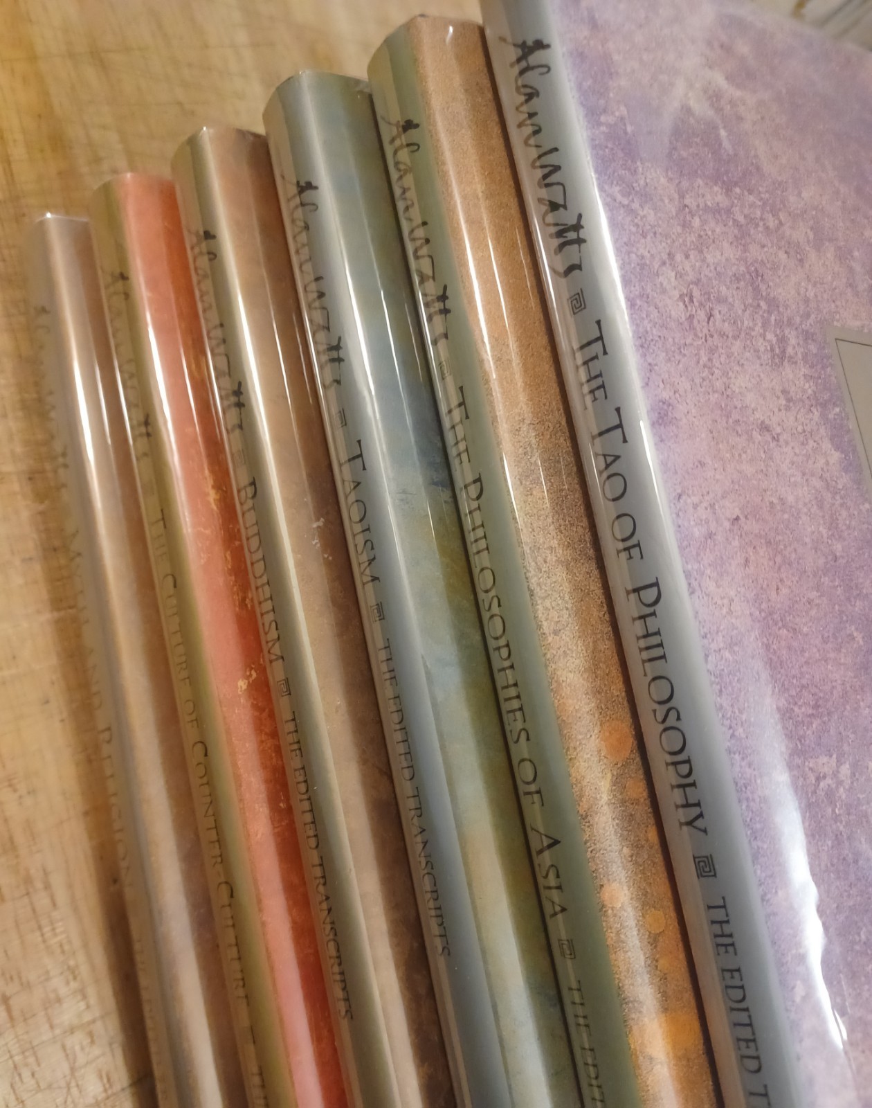 Alan Watts: The Edited Transcripts Series. Six 1st Print Hardcovers. Sharp