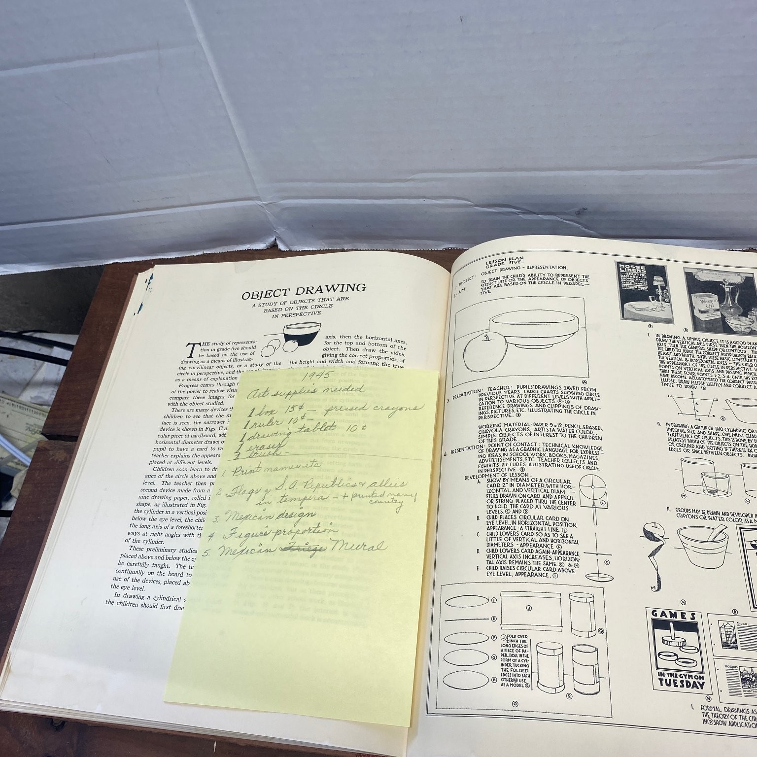 The Drawing Teacher Harry W. Jacobs 1928 Art Education Illustrated Binney &