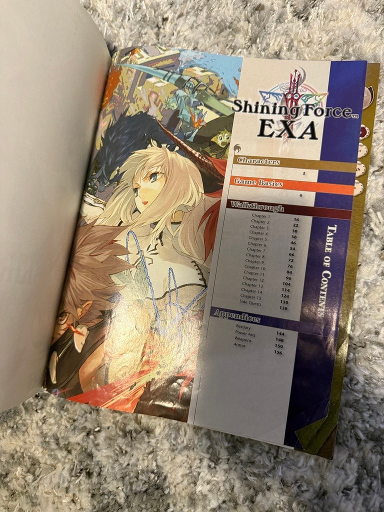 Shining Force EXA Official Strategy Game Guide BradyGames. CLEAN
