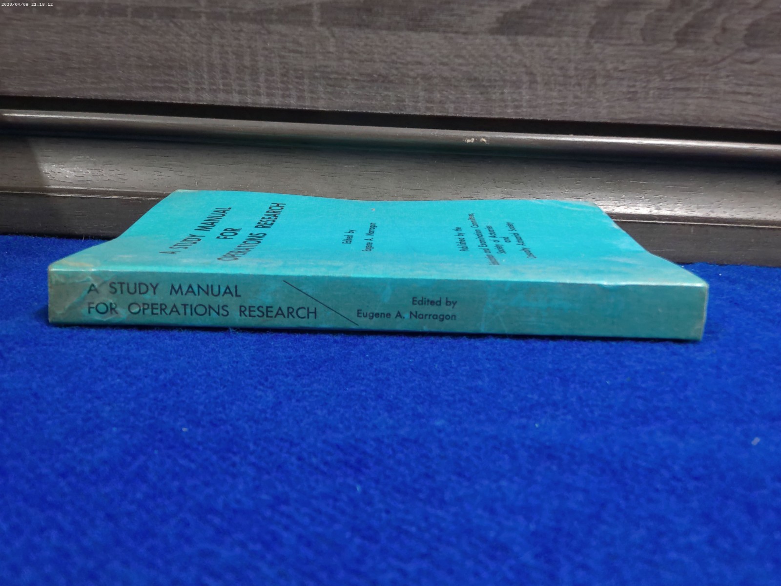 The Study Manual For Operations Research – Eugene Narragon (Paperback, 1980)