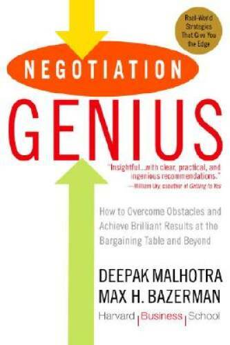 Negotiation Genius: How to Overcome Obstacles and Achieve Brilliant Resul – GOOD