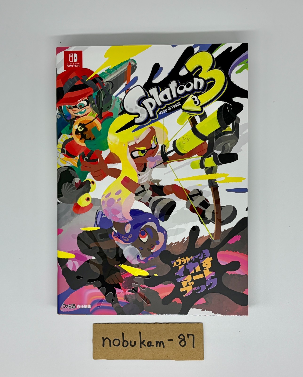 Splatoon 3 Ikasu Artbook Nintendo Switch Game Art Book Setting Illustration