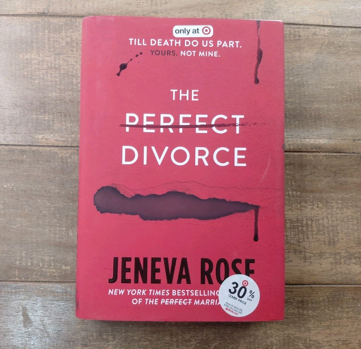 The Perfect Divorce Book Jeneva Rose Target Special Edition Hardcover Book