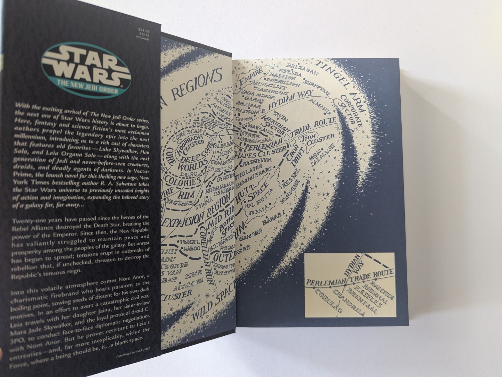 Star Wars The New Jedi Order Vector Prime Salvatore HC 1st Edition / Print 1999