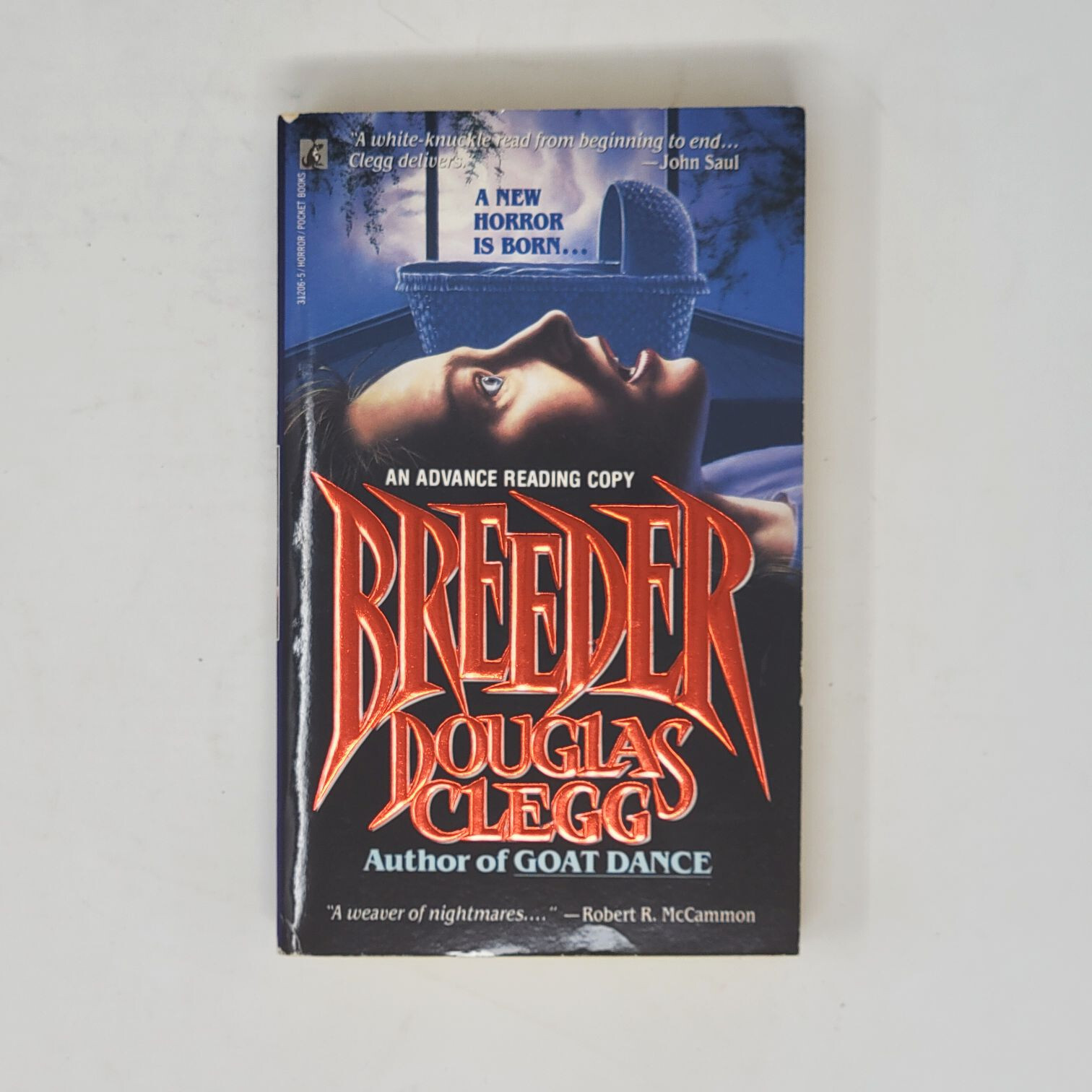 DOUGLAS CLEGG ADVANCE READING COPY – Breeder 1990 (Paperbacks From Hell)