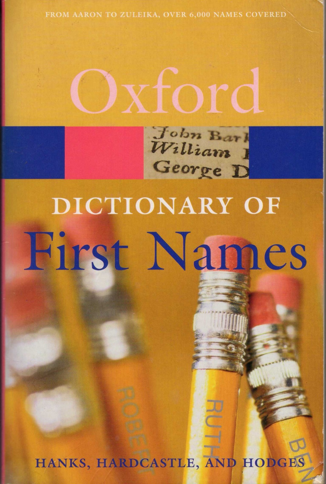 OXFORD DICTIONARY OF FIRST NAMES, 2nd ED, TRADE PB, 2006, BABY NAME TROUBLE?