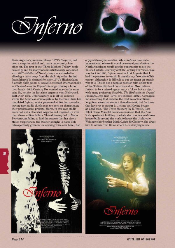 Spotlight On Horror – 408 page Softcover / A Century of horror