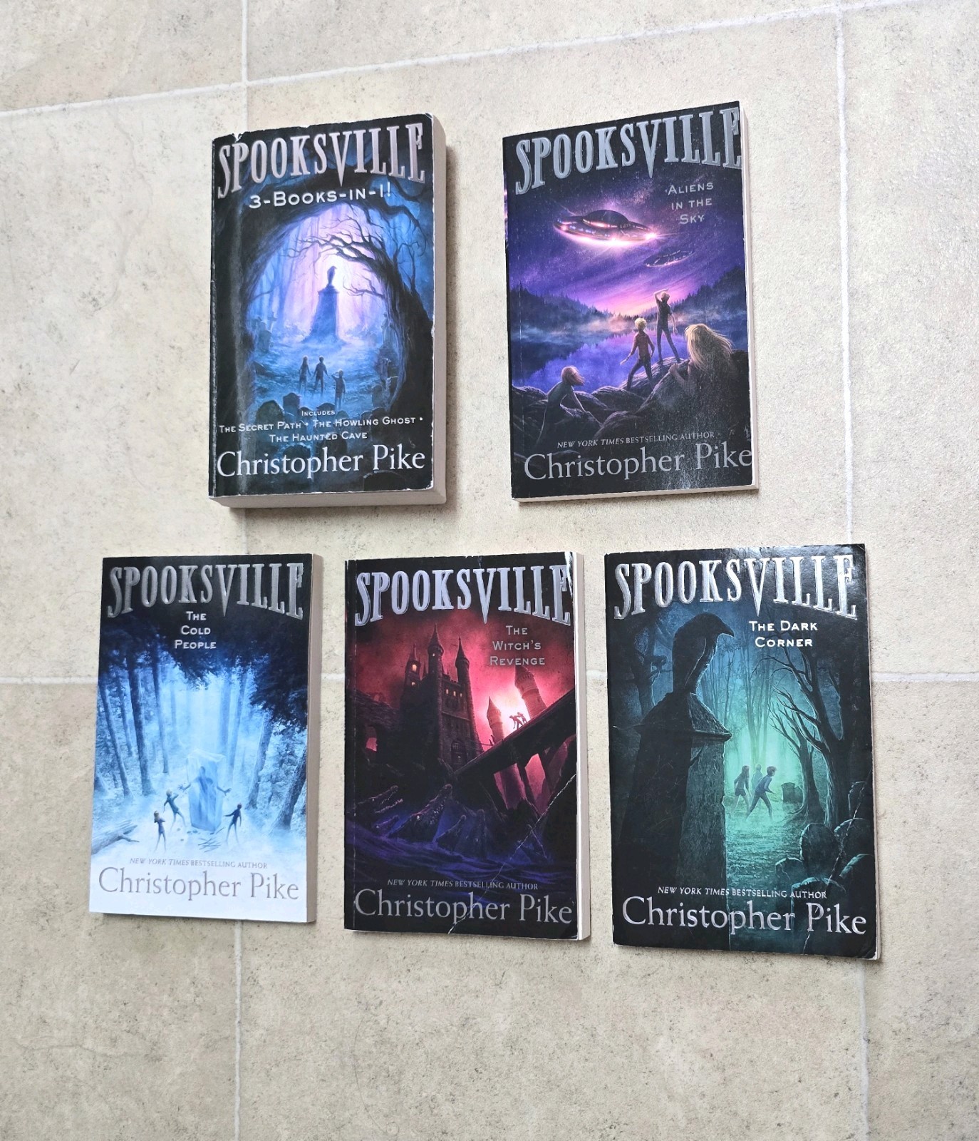 Christopher Pike Spooksville 6 Paperback Book Lot (Books: 1-6) Vintage Horror
