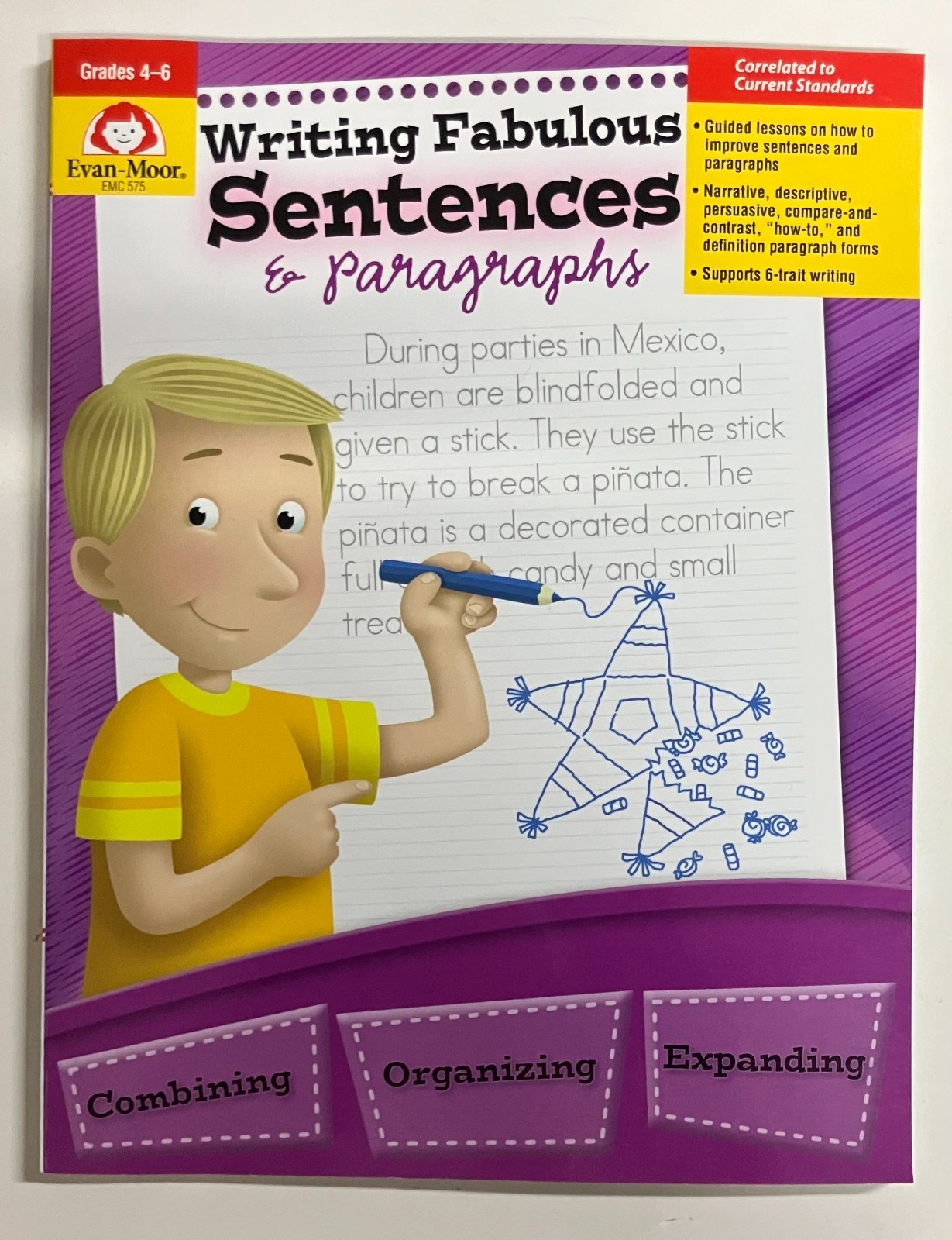 Writing Fabulous Sentences & Paragraphs, Grades 4-6 (NEW, SHIPS FREE)
