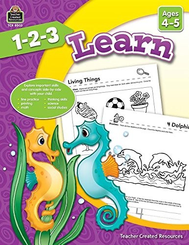 1-2-3 LEARN (AGES 4-5) By Mara Ellen Guckian & Mara Ellen Guckian **BRAND NEW**