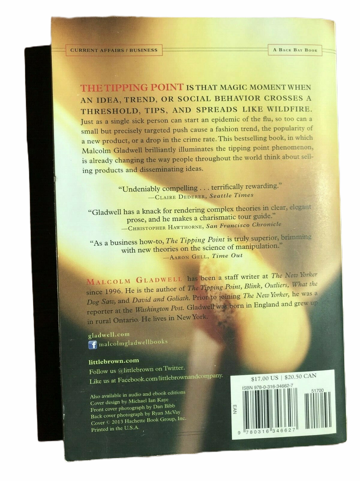 The Tipping Point by Malcolm Gladwell ISBN 9780316346627