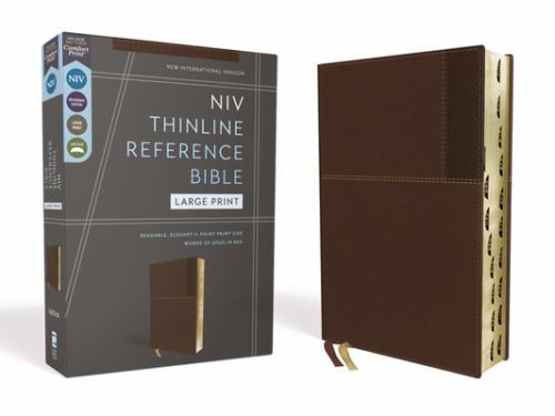 NIV, Thinline Reference Bible (Deep Study at a Portable Size), Large Print, …