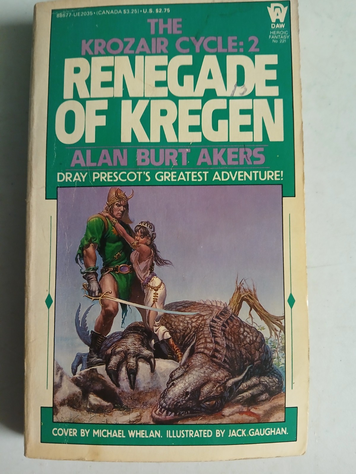 Renegade of Kregen–The Krozair Cycle :2 by Alan Burt Akers—1976 PB good