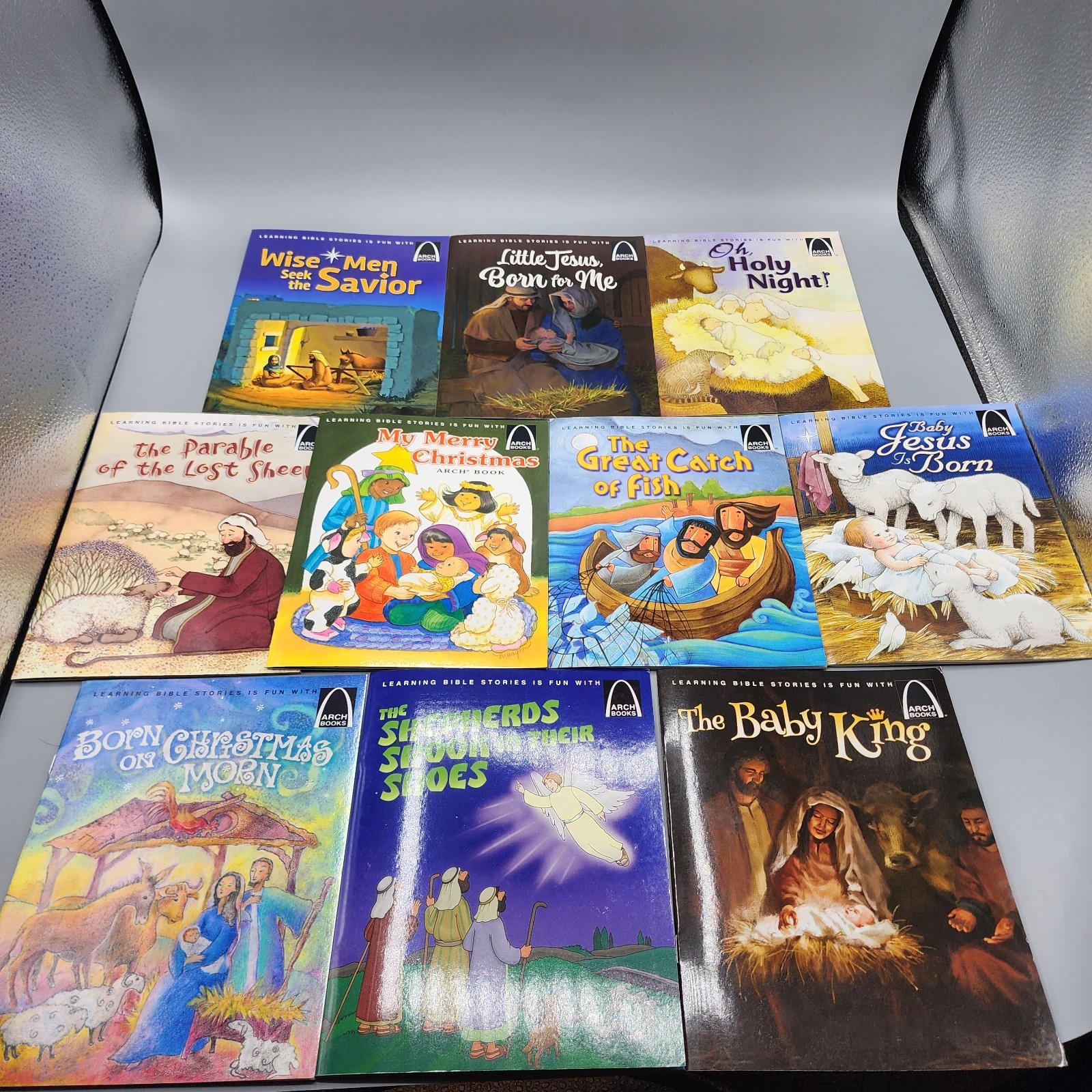 Lot of 10 Arch Books Childrens Learning Homeschool Religious Bible Stories