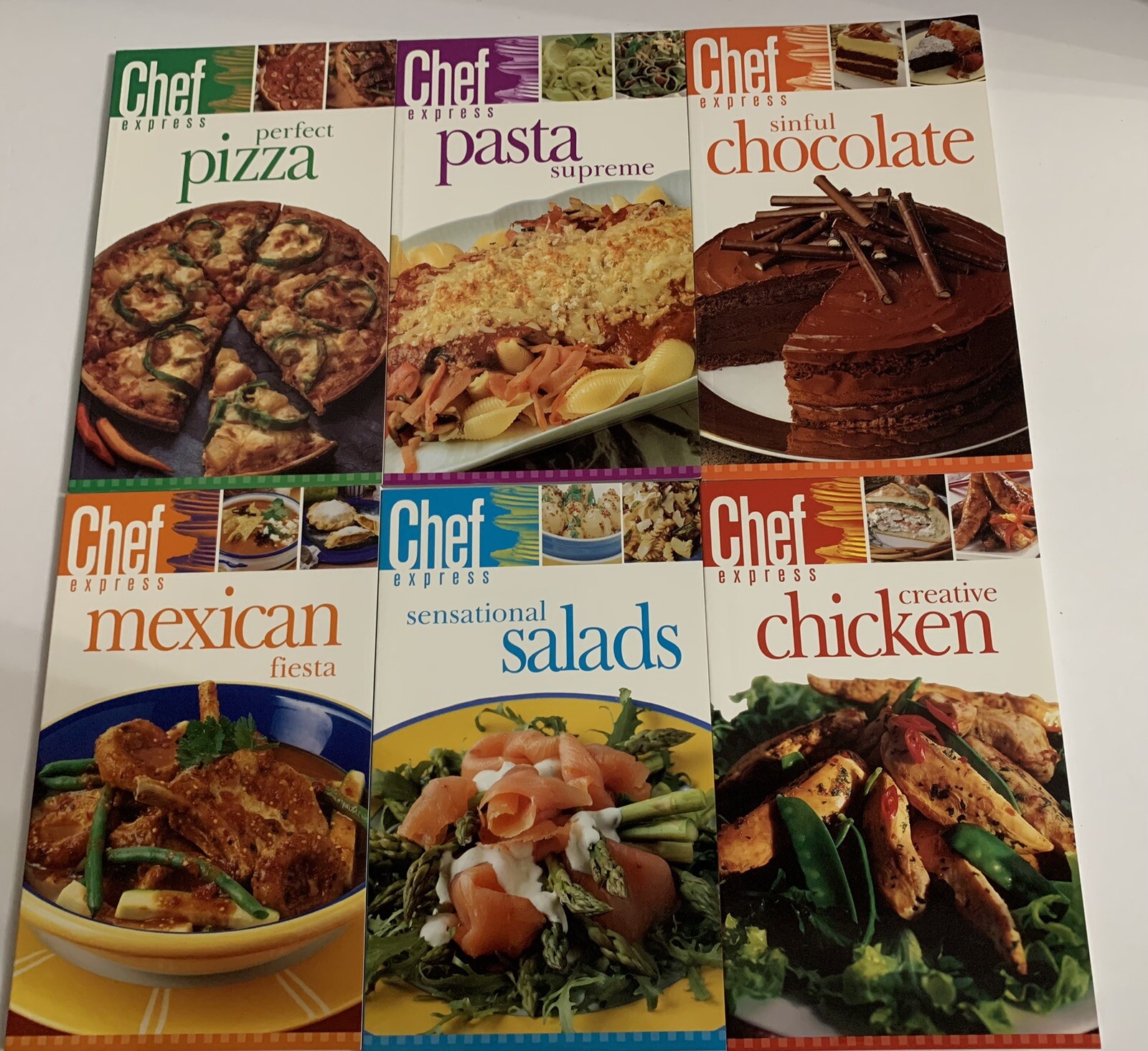 Chef Express Cookbooks 6 Booklet Set Boxed Paperbacks 5″ X 8″