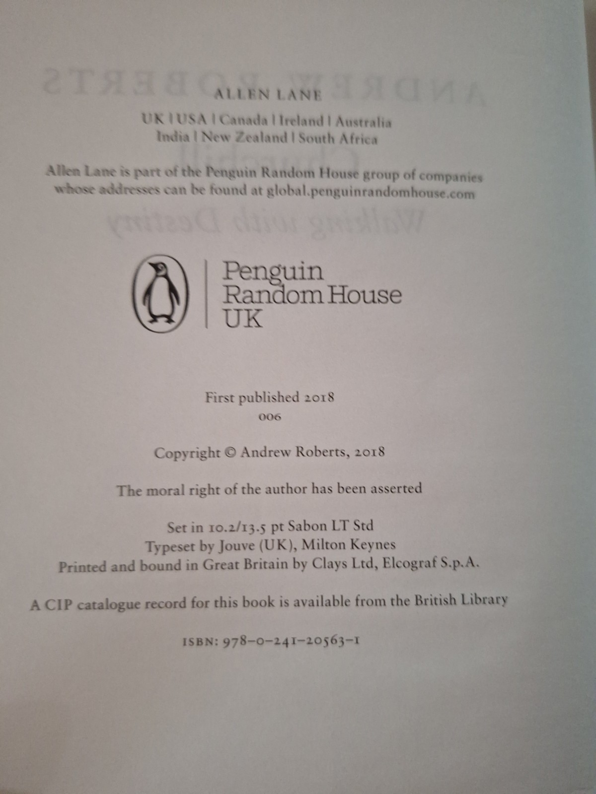 Churchill: Walking with Destiny by Andrew Roberts: Used