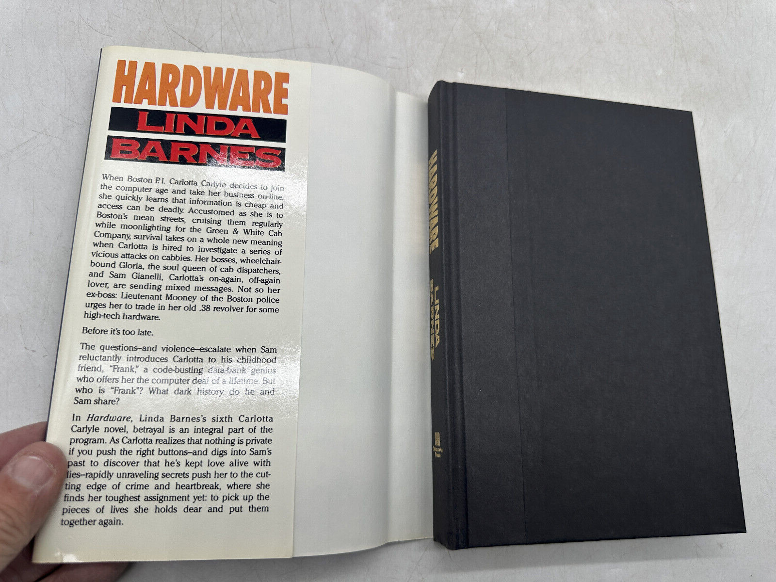 Hardware by Linda Barnes Delacorte Press 1995 HC/DJ