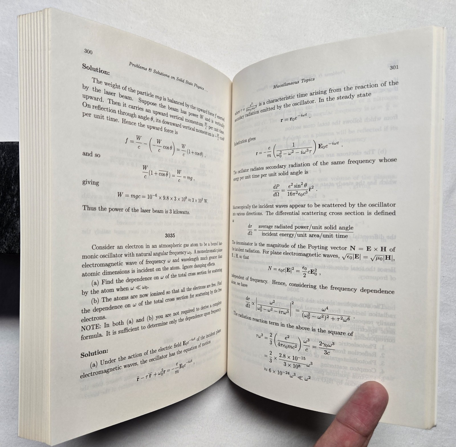 Problems & Solutions On Solid State Physics, Relativity And Miscellaneous Topics