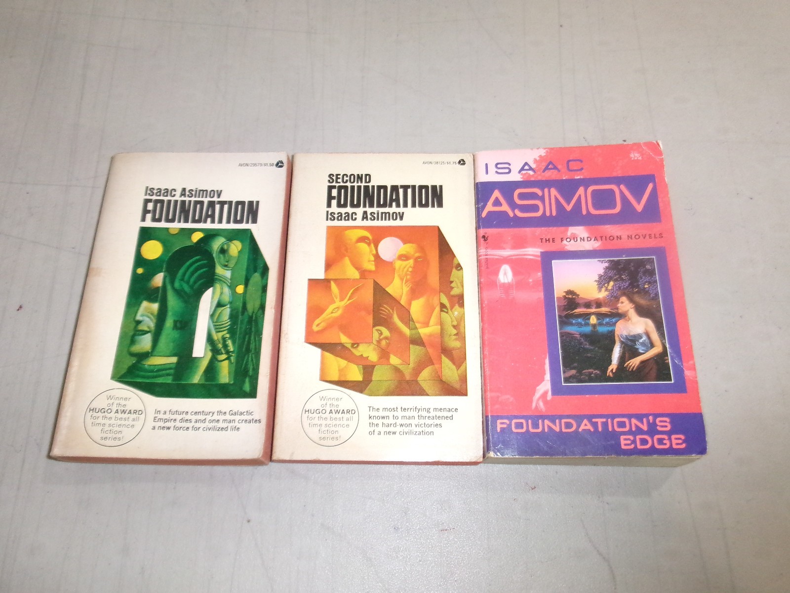 Foundation Series by Isaac Asimov (3 From Series-Titles Below) Lot 8107