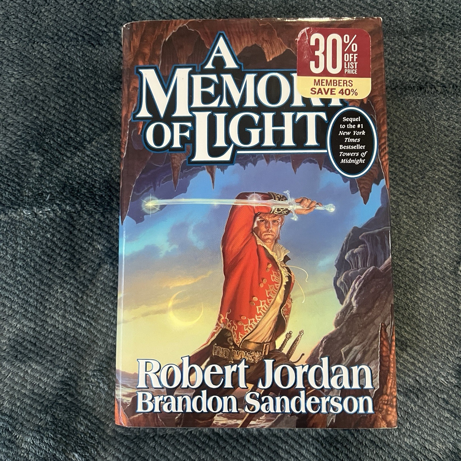 Robert Jordan Brandon Sanderson Memory of Light WOT 14 HC 1st Signed DJ 2013 Tor