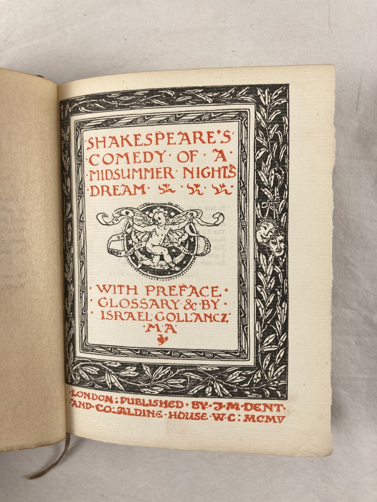 Antique 1905 A Midsummer Night’s Dream – The Temple Shakespeare Miniature HC