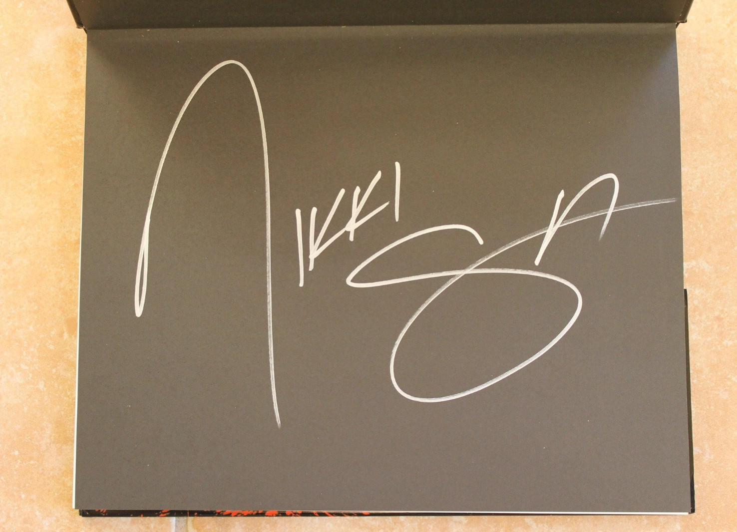 Nikki Sixx Signed Autographed Motley Crue Book A Visual History Concert Photos