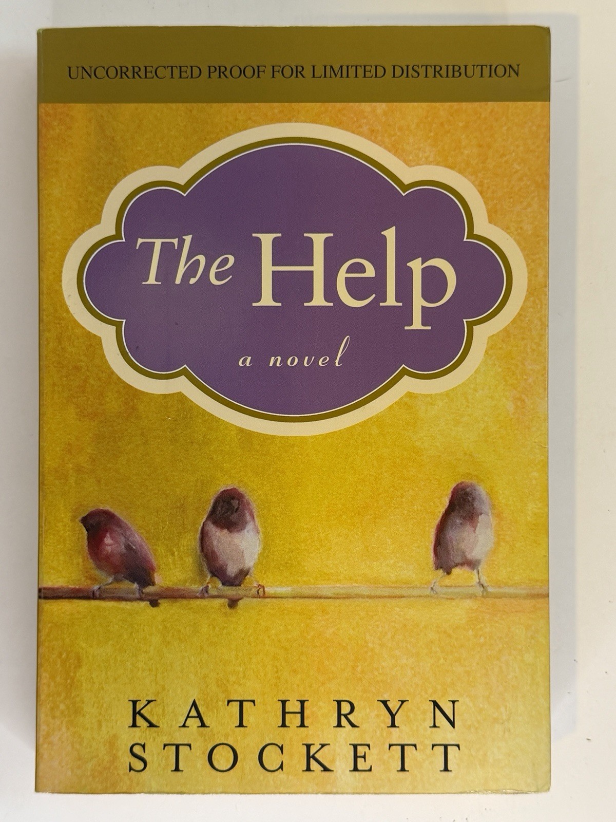 SIGNED Uncorrected Proof ARC “The Help” Kathryn Stockett 1st Printing 2009 📖✍️