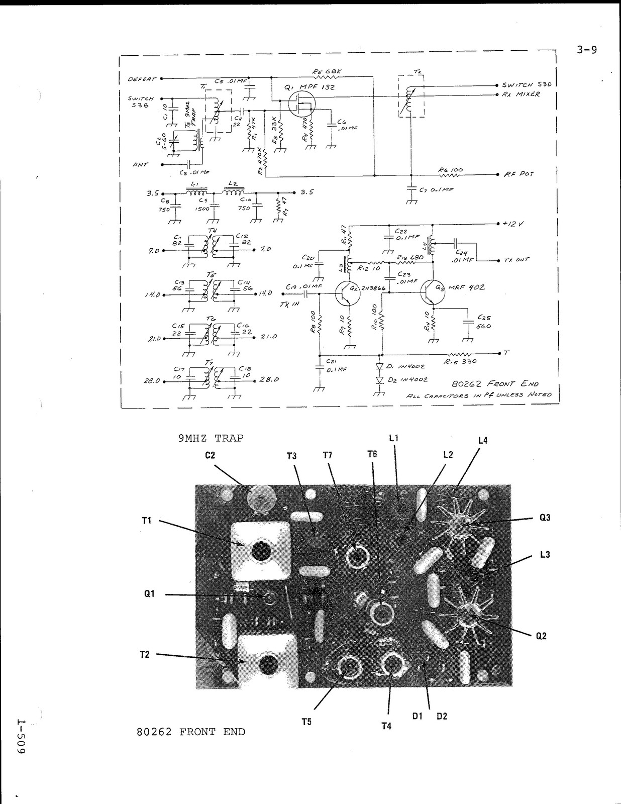 TEN TEC Argonaut Model 509 Owners Manual – STEEL WIRE BOUND – ROBUST COVERED