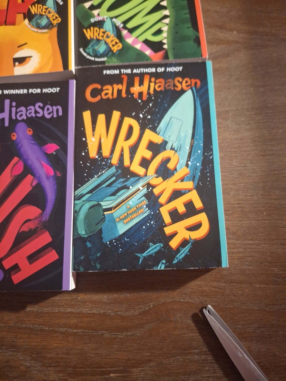 Hiaasen 6-Book Paperback Boxed Set: Hoot; Flush; Scat; Chomp; Squirm; Wrecker