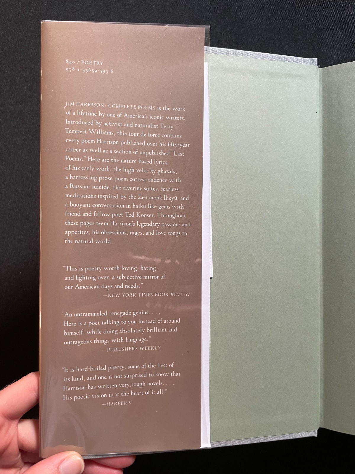 RARE “Jim Harrison: Complete Poems” (Hardcover) Errant DJ, Copper Canyon 2021