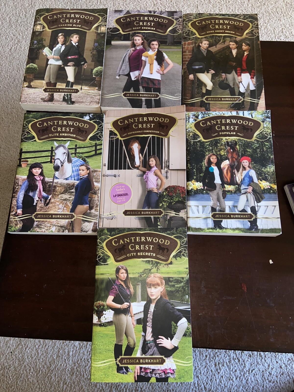 Canterwood Crest Novels Lot Of 7 Jessica Burkhart Young Adult Horse Paperback