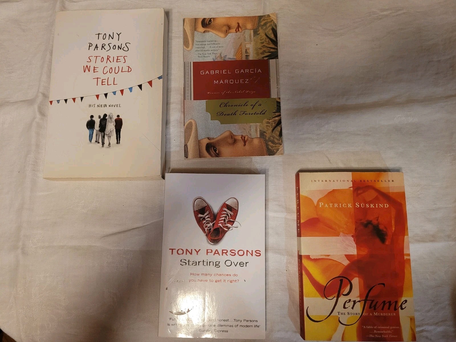 Popular Fiction Book Lot: Tony Parsons, Garcia Marquez