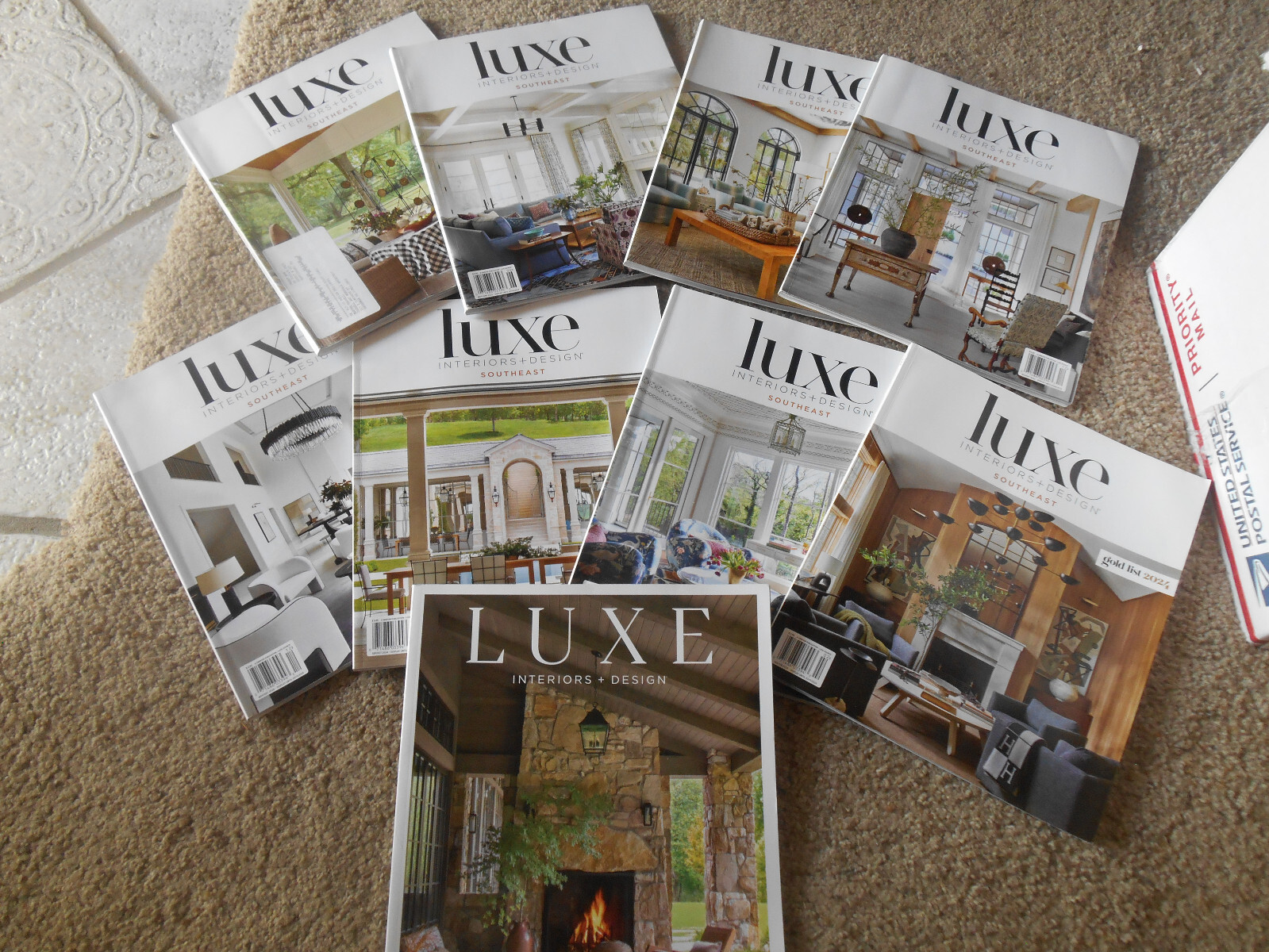 Luxe. Interiors + Design Southeast- Lot of 9 Volumes Magazine-2023/2024/25