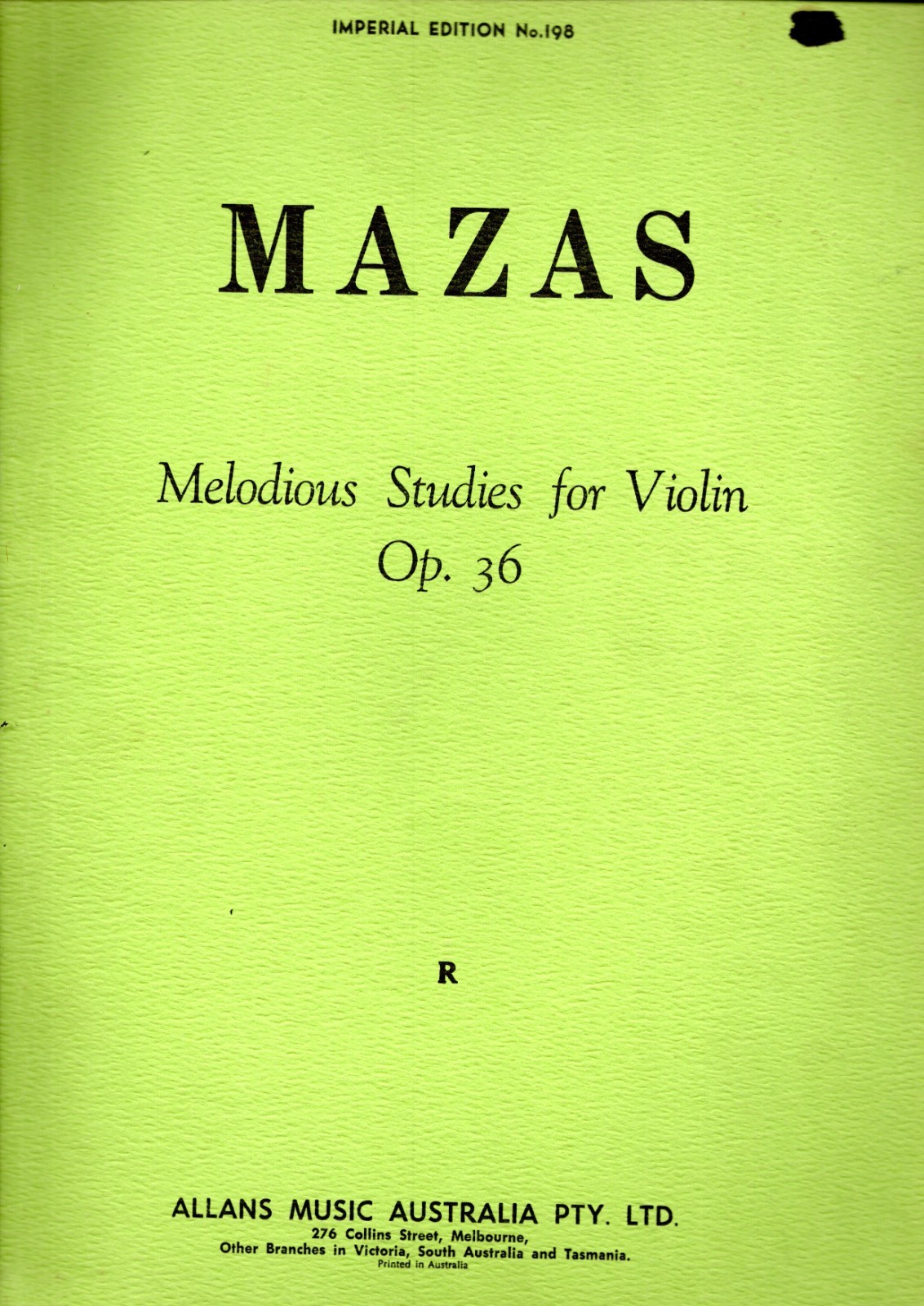 MAZAS Melodious Studies for VIOLIN Op. 36 Sheet Music Book 42 pages VGC