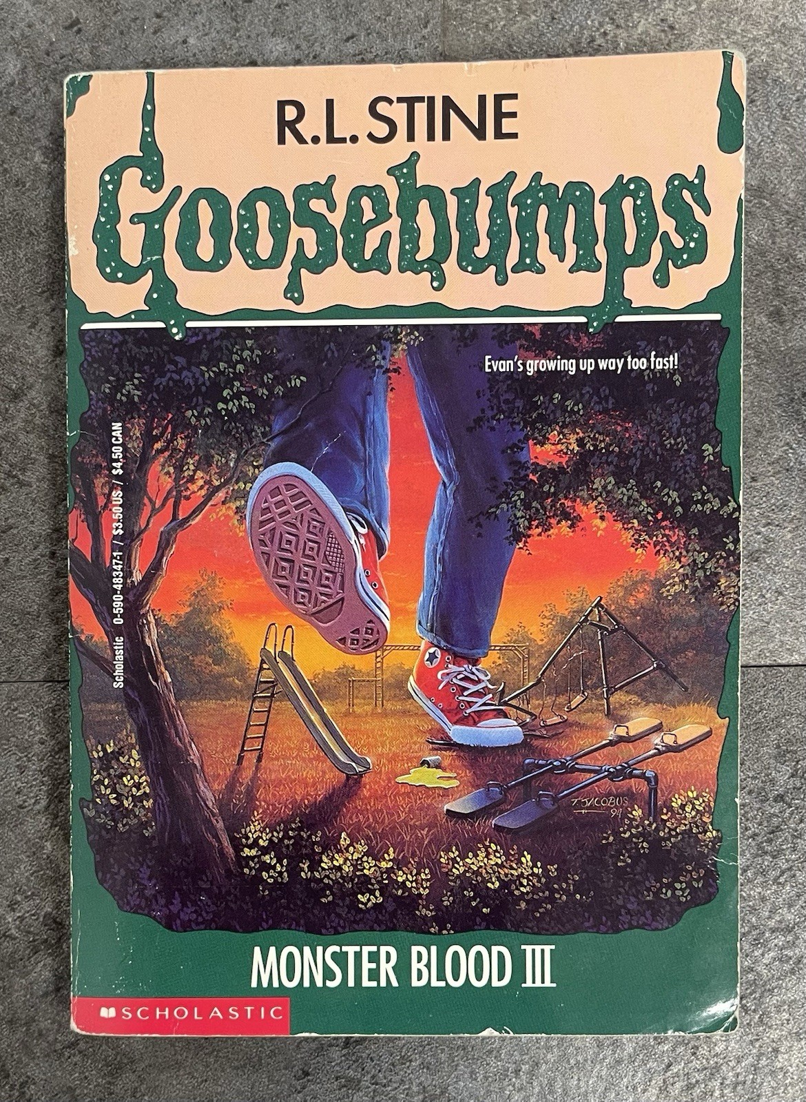 Goosebumps #29 Monster Blood III 3 R.L. Stine True First Print 1st edition 1995