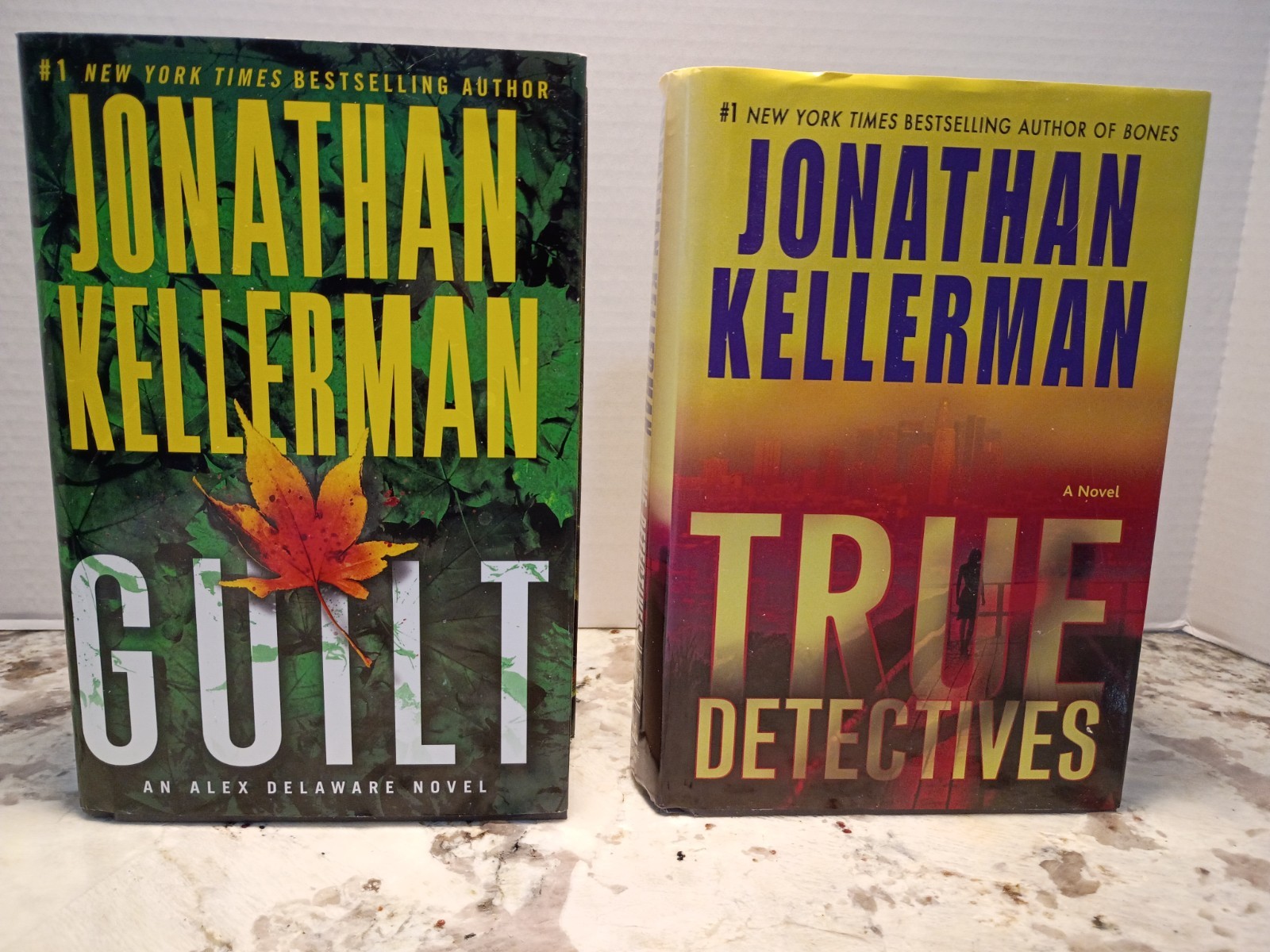 Jonathan Kellerman HCDJ Book Lot 2 True Detectives & Guilt EUC
