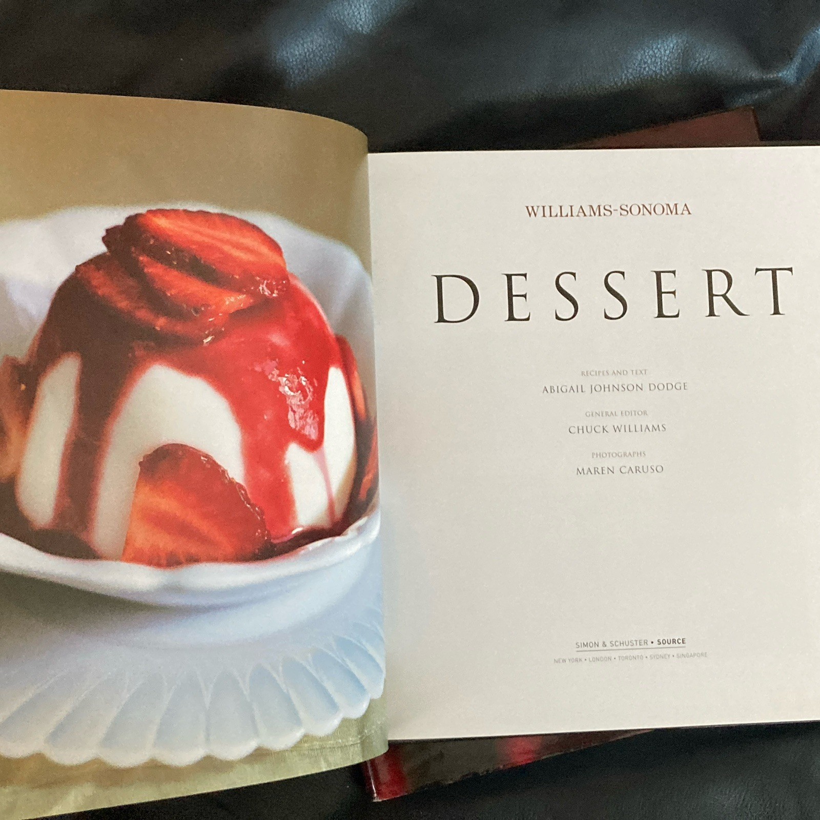 Williams-Sonoma Cookbooks Desserts & Roasting Hardcover Lot Of 2