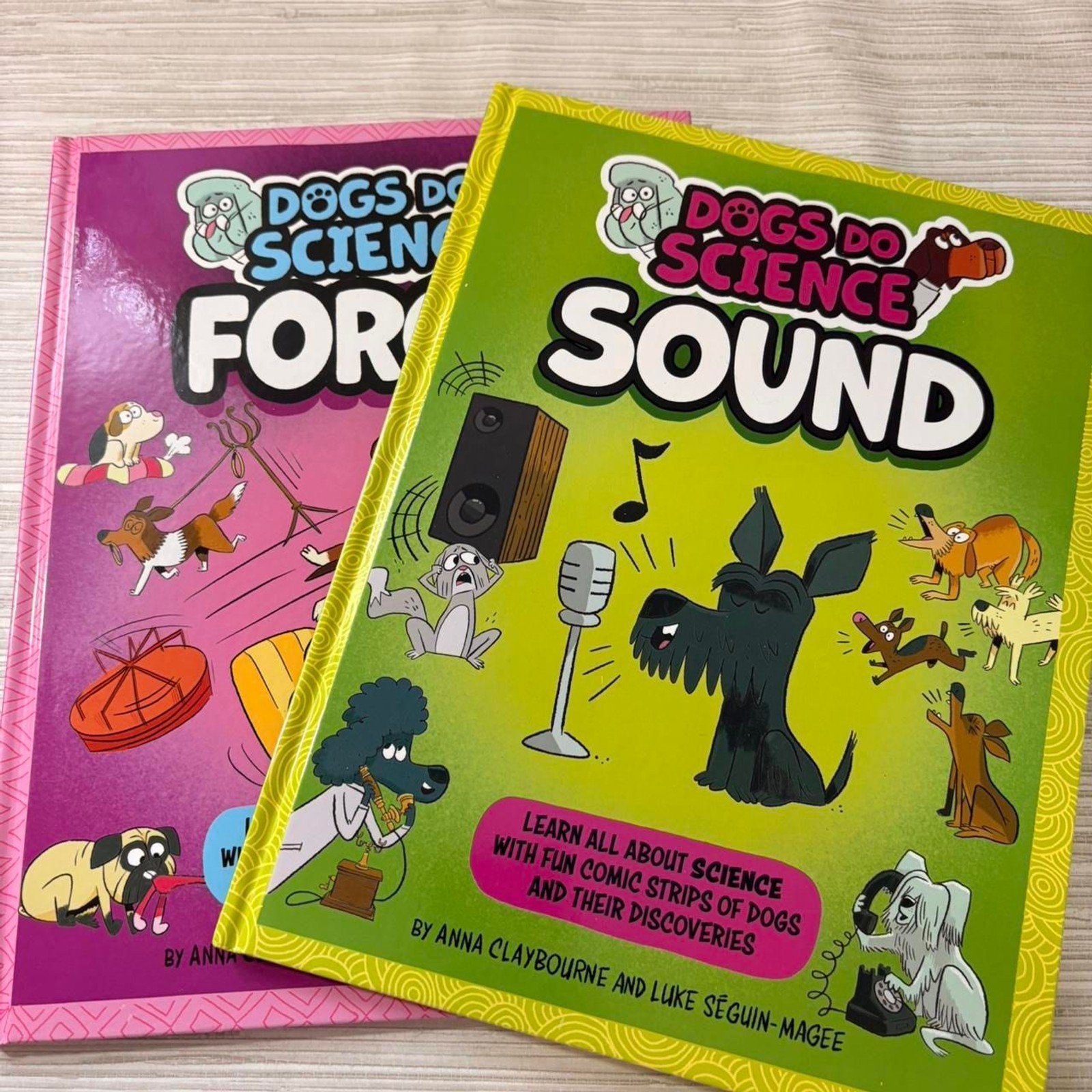 KANE MILLER Dogs do Science Forces and Sound Hardcover books